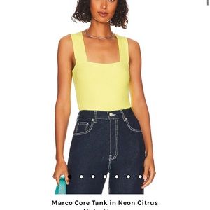 Michael Lauren Marco Top Neon Citrus medium
